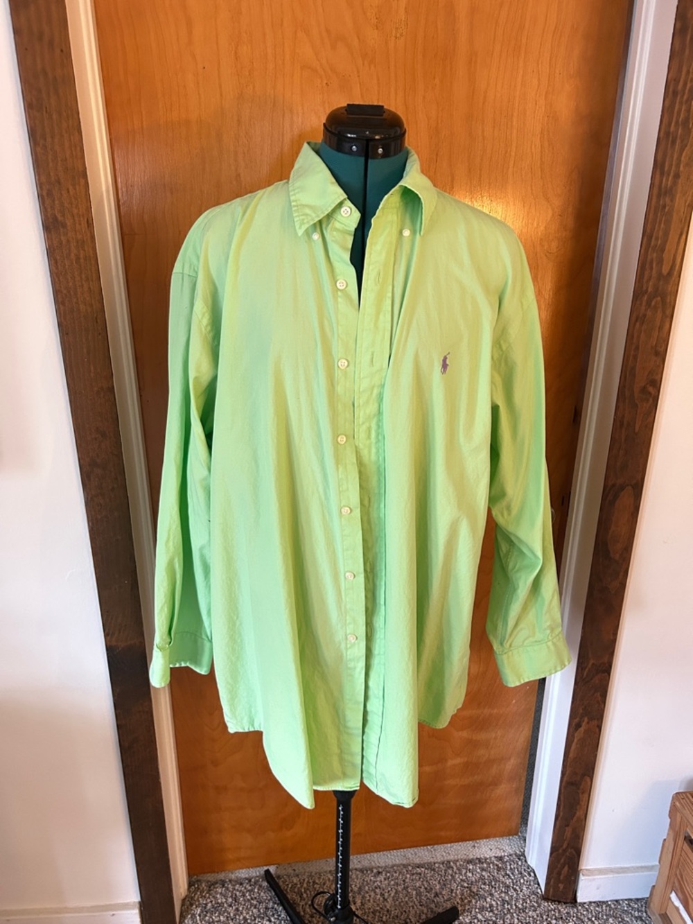 Ralph Lauren Mint Green Oxford Button-Up Shirt